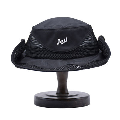 Yüksek Kalite Özel nakışlı basılı güneş şeması kova dalış şapkaları büyük kenarlı balıkçı şapkası