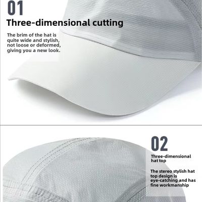 Yapılandırılmamış Düzenlenebilir Spor Şapkası Erkekler ve Kadınlar için Özel Hafif Koşu Şapkası