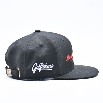 Özel nakış Logo Düz Kenar Spor Hip Hop Snapback Şapka Erkekler için Beyzbol Şapkası