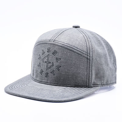 Özel 7 Panelli Snapback Şapka Nakışlı Yapılandırılmış Gorras düz siperli Snapback Şapka