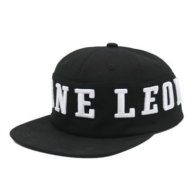 Yüksek Kaliteli 6 Panelli Düz Siperli Hip Hop Şapka Snapback Şapka Özel 3D Nakışlı Snapback Şapka Tedarikçisi