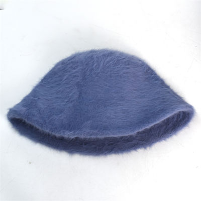 Rabbit Hair Fisherman Hat Autumn-Winter Basin Hats Wholeasle Head Round Plush Senior Sense Face Small Bucket Hat for Women