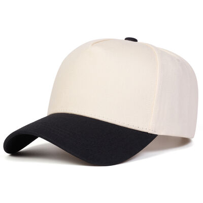 Wholesale Custom Unisex Adjustable Baseball Caps for Outdoor Sports Spring Autumn Lightweight 5 Panel Color Blocked Hats