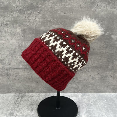 Pom Pom Kafatası Başlık Beanie Kış Sıcak Stretch Fit Erkek Kadınlar Unisex Spor Açık Hava Etkinlikleri Özel Logo Beanies