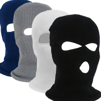 3-Delikli Şapka Tricked Full Face Ski Mask Kış Balaclava Sıcak Tricked Full Face Mask Açık Hava Sporları Cadılar Bayramı Hediyesi