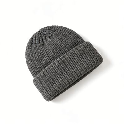 Kış sıcaklığı ve stili için yüksek kaliteli akrilik ile özel logo Unisex örgü şapka