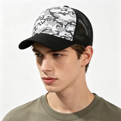 Yüksek profilli kamyoncu şapkası ayarlanabilir snapback nefes alıcı ağ tasarımı tüm mevsim açık hava ve iç mekan faaliyetleri için mükemmel