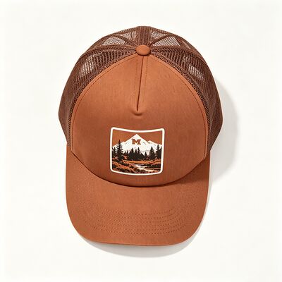 Pamuk Sweatband kamyon şapkası 6 veya özel gözlüklü dayanıklı ağ panelleri ayarlanabilir snapback kapanış açık hava etkinlikleri için mükemmel