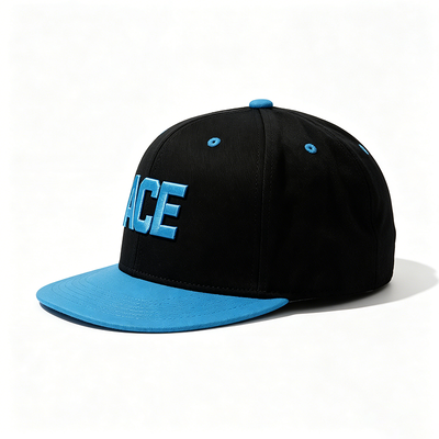 Unisex snapback şapkalar pamuk özelleştirilebilir logo nakışları perakende dağıtım ve pazarlama kampanyaları için mükemmel