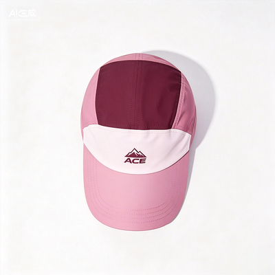 Açık hava etkinlikleri için özelleştirilebilir logo ve kanca ve döngü kemeri ile düz kenarlı 5 panel camper şapkası