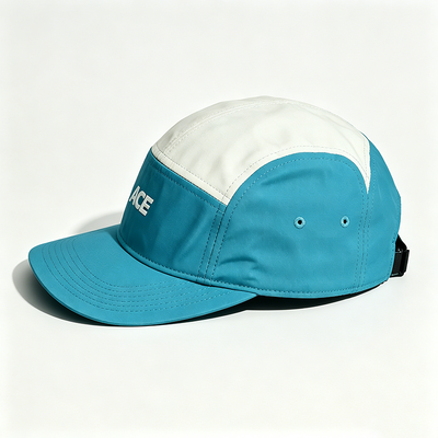 Düz kenarlı 5 panel camper şapkası spor örgütlü terlik bandı bir boyut tüm açık hava etkinlikleri için uygundur
