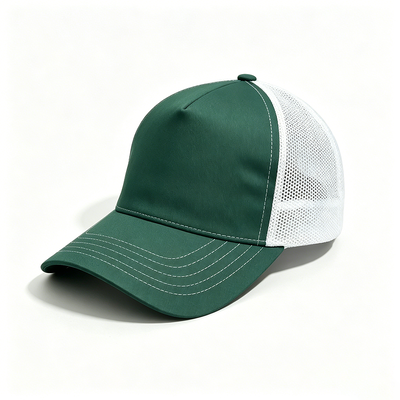 OEM 5 Panel Trucker Cap Durabilir 5 Panel Tasarım Mesh Geri Trucker Şapkası Rastgele giyim ve kurumsal etkinlikler için ideal