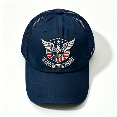 Trucker Snapback Trucker Cap Customize Eyelets Adjustable Mesh Back Hat Perfect for Outdoor Activities Casual Wear and Events
