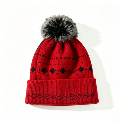 OEM Knit Beanie Hats featuring Acrylic materials designed for Winter season warmth and cozy fit