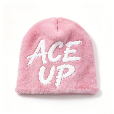 Plush Fuzzy Knit Beanie Hats Winter Acrylic Polyester Wool Merino Warm Soft Comfortable Headwear Suitable for Cold Weather
