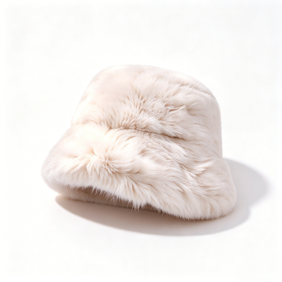 Faux Fur Bucket Hat Soft Plush Fisherman Hat Warm Autumn Winter Hat For Daily Street Outdoor Wear