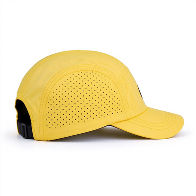 Quick Dry 5 Panel Camper Hat with Sports Mesh Sweatband and Contrast Stitching Five Panel Hat for Summer Outdoor