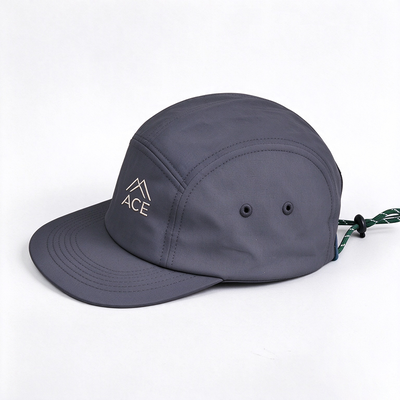 Water Resistant 5 Panel Camper Hat with Lining for Rainy Trekking and Outdoor Five Panel Hat Use