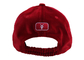 Morumsu Kırmızı Spor Donatılmış Şapkalar Vintage Baba Kapaklar Güneşlik Kavisli Pleuche Stil Caps