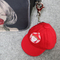 Noel Dekorasyon Nakış Anahtarlık / anahtar Etiketi / anahtar Fob, İşlemeli Kumaş Anahtarlık, Beyzbol Şapkası Anahtarlık