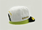 Beyaz Spor 6 Panel Nakış Beyzbol Şapkaları, Unisex Özel Boyutlu Beyzbol Kapaklar