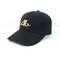Unisex Siyah Renk İşlemeli Gençlik Beyzbol Şapkaları / Moda Tasarımı 6 Panel Snapback Şapka