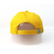 Unisex% 100 Polyester 5 Panel Beyzbol Şapkası / Sarı Spor Beyzbol Şapka