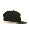 6 Panel Düz Bill Şapka, Özel% 100 Akrilik Düz Ağız Siyah Gorras Kap, Özel Logo