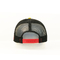Örgü Yama LOGO Yetişkin Kullanımı ile Kırmızı Renk Promosyon 5 Panel Kamyon Şoförü Kapağı