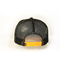 Özel Unisex 5 Panel Trucker Cap Şapka, Özelleştirilmiş Siyah 3D Nakış Örgü Şapka