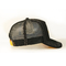 Özel Unisex 5 Panel Trucker Cap Şapka, Özelleştirilmiş Siyah 3D Nakış Örgü Şapka
