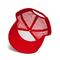 Düz Nakış Logolu Yaz İçin Moda Unisex Kırmızı Örgü Beyzbol Şapkası