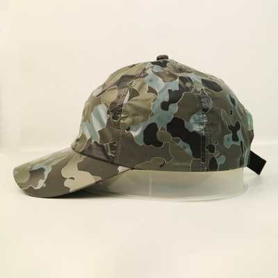 6 Panel Düzenlenebilir Beyzbol Başlığı Düşük Profil Kamuflaj Yapılandırılmamış Baba Şapkası
