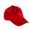 Kadınlar Kavisli Saçak kırmızı Kadife Kış düz nakış logo Beyzbol Casquette Şapka