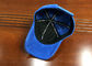 Hot sale Customize velvet 6panel  blue rubber patch baseball caps hats