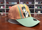 Ayarlanabilir Unisex Kadın Erkek 5 Panel İpek Baskı Renkli Yıldız Beyzbol Şapkası