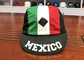 Mix Renk Spor Baba Şapka Özelleştirilmiş 5 Panel Yapılandırılmamış Kuru-Fit Özel Baskı Meksika Logo Spor Kapaklar Şapka