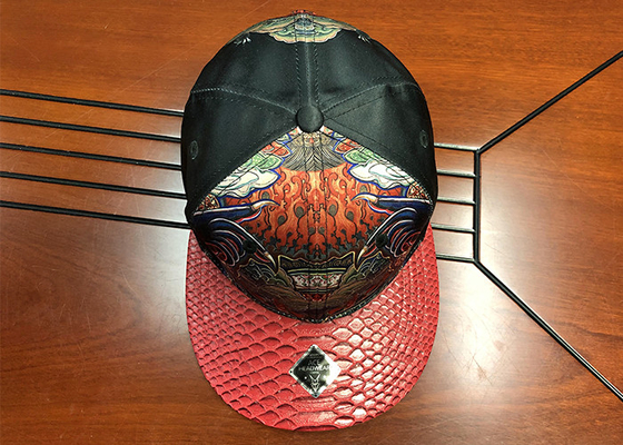 OEM Düz Bill Spor Snapback şapka Özelleştirilmiş Baskı Çin Logosu