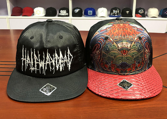 OEM Düz Bill Spor Snapback şapka Özelleştirilmiş Baskı Çin Logosu