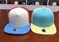 Düz Bill 6 Panel Erkek Düz Ağız Snapback şapka 3D Nakış Özel Logo Işlemeli