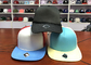 Düz Bill 6 Panel Erkek Düz Ağız Snapback şapka 3D Nakış Özel Logo Işlemeli