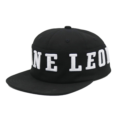 Yüksek Kaliteli 6 Panelli Düz Siperli Hip Hop Şapka Snapback Şapka Özel 3D Nakışlı Snapback Şapka Tedarikçisi